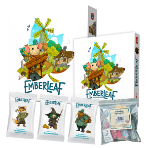 Zestaw Emberleaf (gra) + Pakiet Bohaterów 1 + 2 + 3 + Emberleaf: Trofea i Premie + Bonus:  Bag o Upgrades