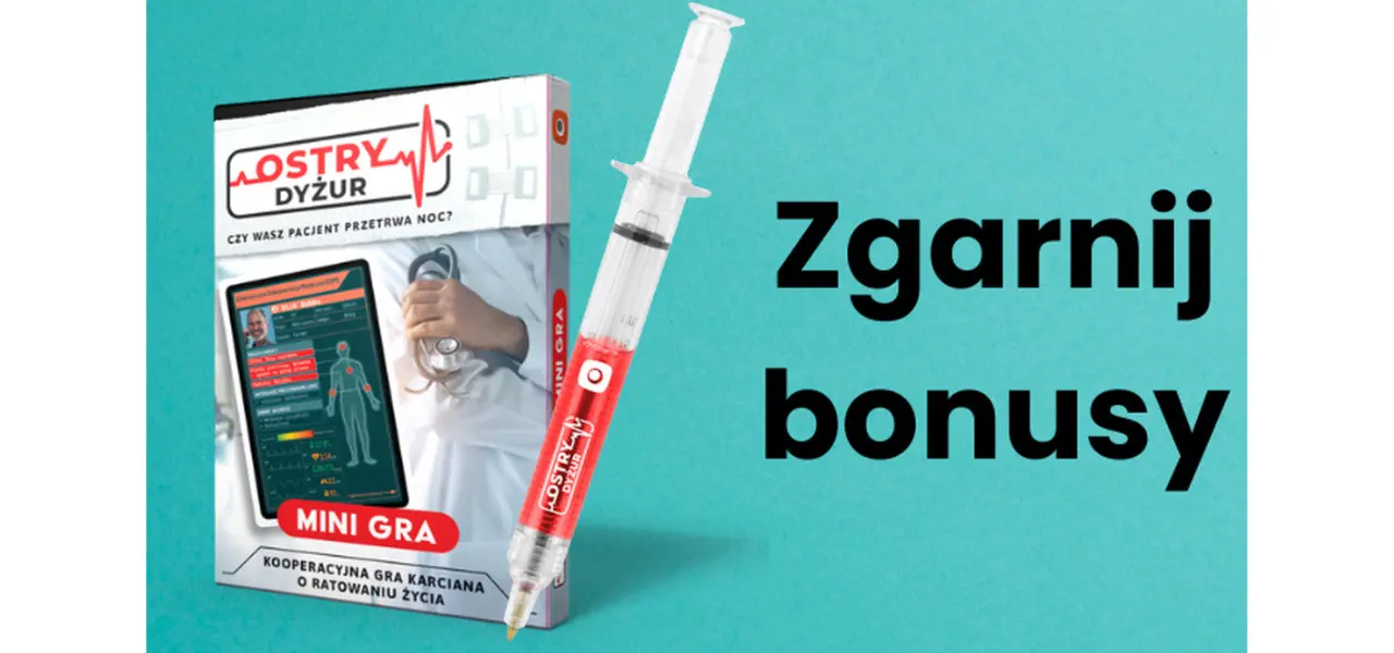 ostry dyzur gra planszowa z bonusami